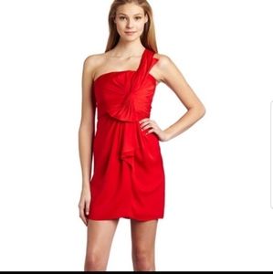 BCBG Max Azria red cocktail dress
